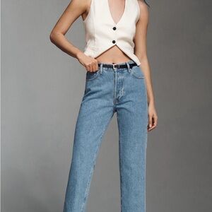 NSF Owen Mid-Rise Slouch Straight Leg Jeans